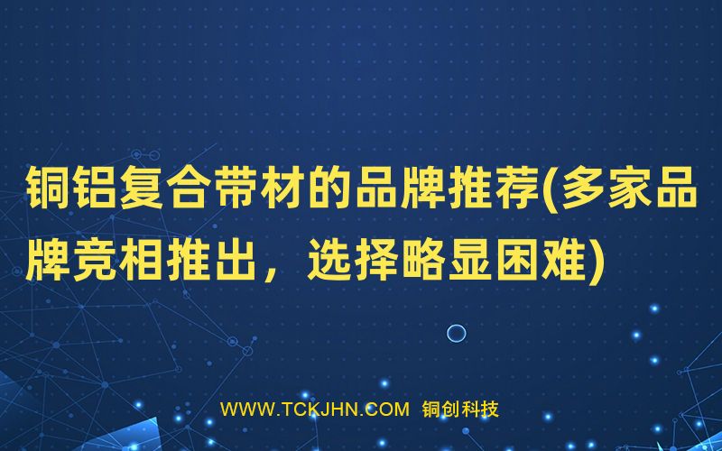 銅鋁復(fù)合帶材的品牌推薦(多家品牌競相推出，選擇略顯